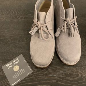 New in box - Gray suede women’s boots